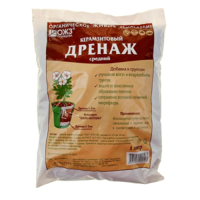 Дренаж керамзитовый средний 1л 1138432